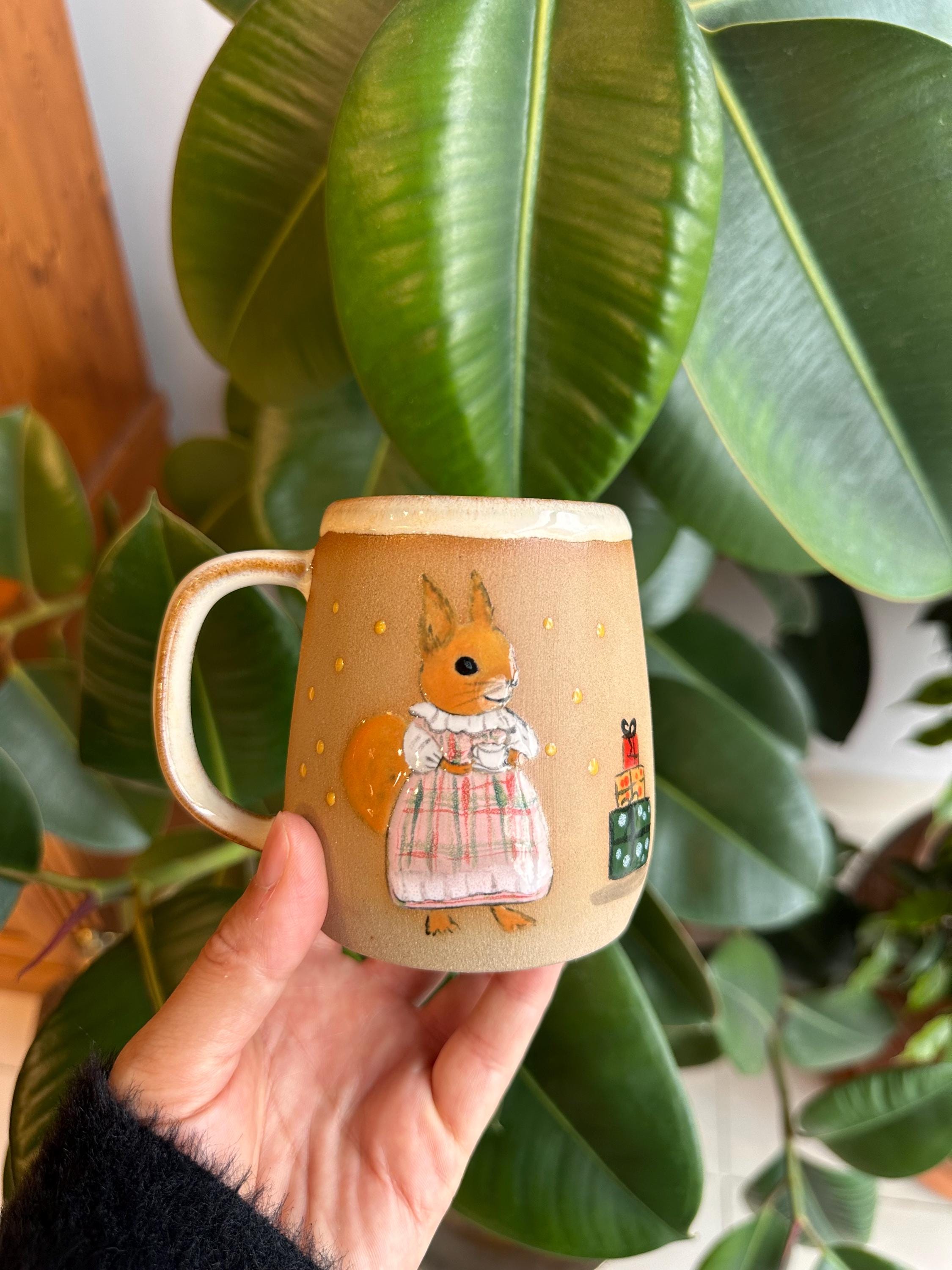 Cardinal mug pottery - Etsy 日本