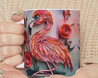 フラミンゴの種セラミックマグ：ピンクの鳥好きへのギフト - Etsy 日本