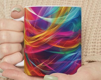 Rainbow Pride Coffee Mug: LGBTQ Celebration Gift