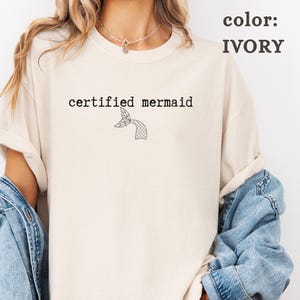 Comfort Colors Mermaid Shirt: Scuba Diver Gift, Ethically Sourced Cotton