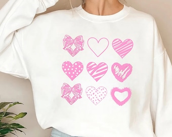 Heart Sweatshirt: Cozy Valentine's Day Crewneck