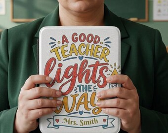 Custom Kindle Case | Teacher Appreciation Gift | Candle Artwork PU Leather Cover