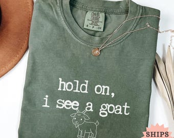 Comfort Colors Goat T-Shirt, Funny Farm Animal Tee