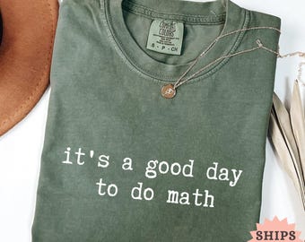 Comfort Colors Math Teacher Shirt: Funny STEM Graphic Tee