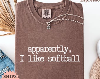 Softball Mom Comfort Farben T-Shirt, lustiges Frauen T-Shirt