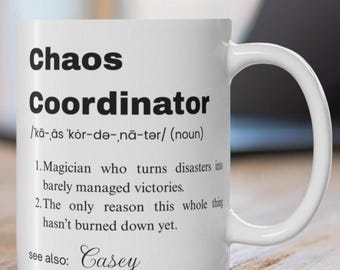 Chaos Coordinator Mug: Funny Gift for Office Manager
