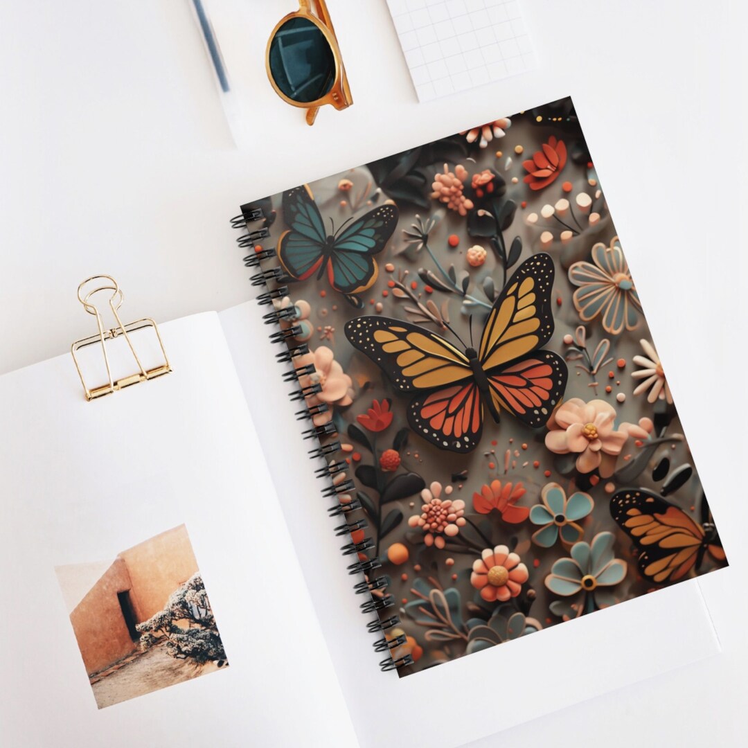 Butterfly Journal: Colorful Nature Notebook, Pretty Sketchbook - Etsy