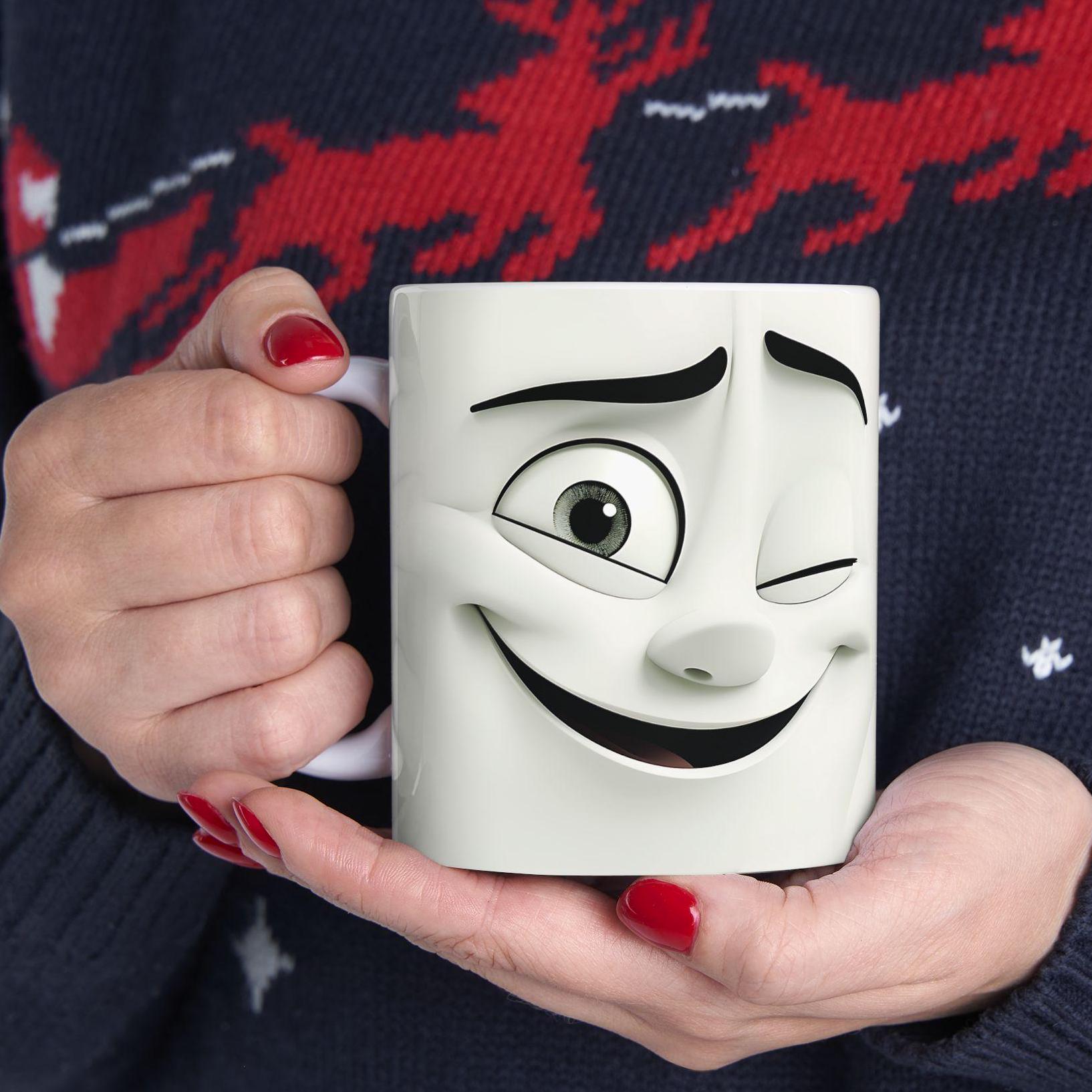 Funny Face Mug, Funny Mug, Face Mug, Face Mugs, Funny Coffee Mugs, 3d Mug, 3d  Coffee Mug - Etsy