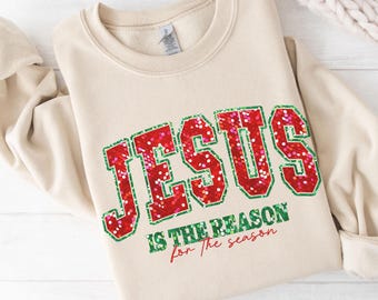 Jesus is the Reason Sweatshirt: Christian Christmas Crewneck
