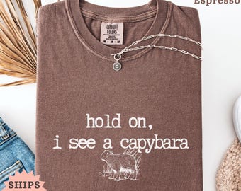Comfort Colors Capybara T-Shirt, Capybara Lover Gift