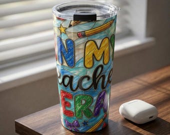 Teacher Tumbler | In My Teacher Era | 20oz Skinny Insulated Cup
