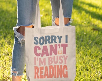 Borsa in tela di cotone Book Lover: divertente accessorio letterario