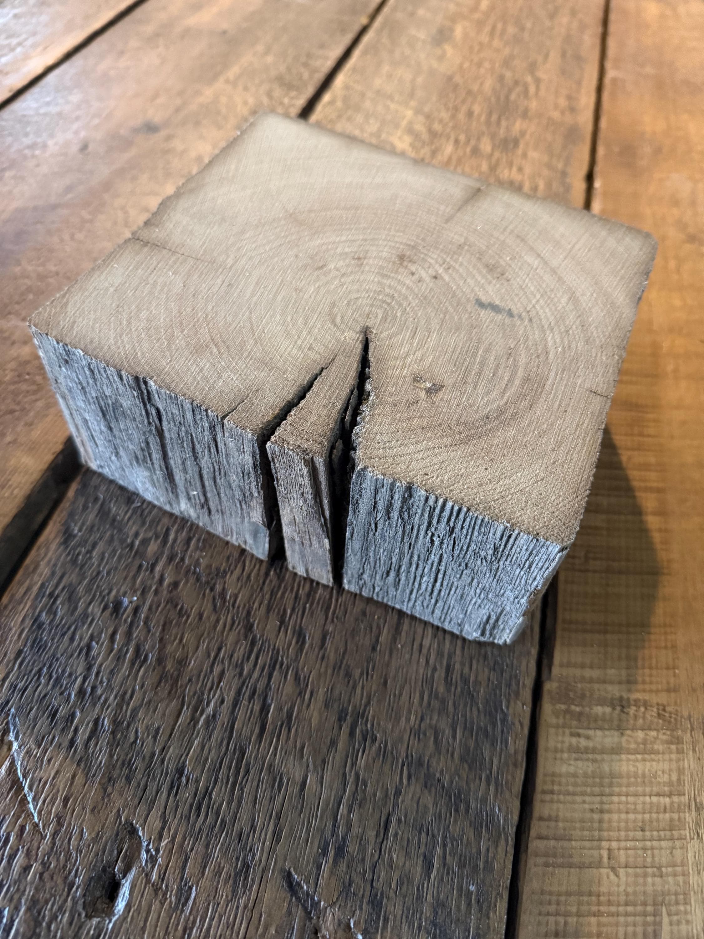 Small Gold Riser Blocks Antique Barn Beam Riser Blocks: Gold or Silver or Natural Wood Stands ...