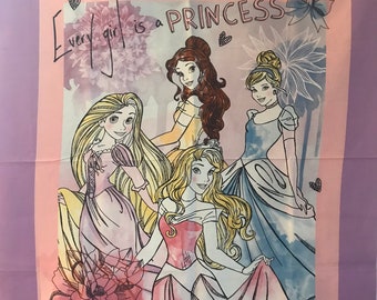 Customizable Princess Panel Blanket