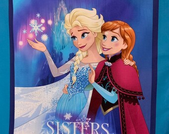 Customizable Frozen Sisters Panel Blanket