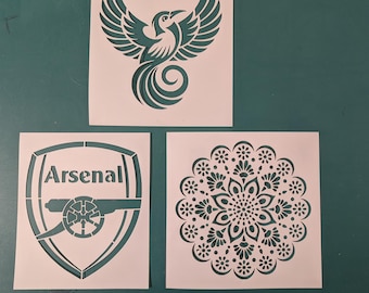 Custom Stencil with Logo, Text or Image | Personalised Reusable Mylar Stencils for Painting, Crafting & Branding