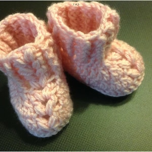 Crochet Pattern Crochet Baby Booties Crochet Baby Shoes Crochet Doll Shoes Crochet V Puff Baby Booties Pattern