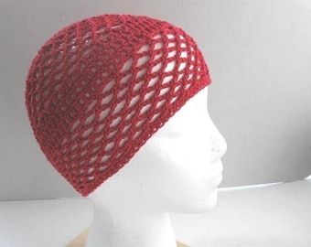 Crochet Pattern Crochet Skull Cap Pattern Crochet Hat Pattern Crochet Red Hat Pattern