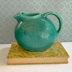 Jarra vintage Shawnee de turquesa, década de 1950, mediados de siglo, EE. UU.