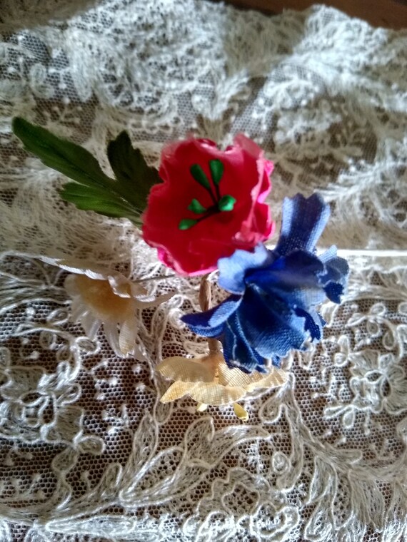 Austria Fabric Millinery Flowers 12 Dusty Rose Austrian Roses