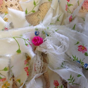 8 Yards of floral trim plus one yard of vintage lace (738)