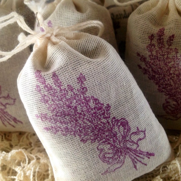 6 Drawstring Muslin Bags - Wedding Toss Bag - Bridal Favors - Wedding Favors - Hand  Stamped Muslin Bags - Drawstring Bags