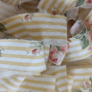 Vintage Ralph Lauren - EMMA - Hand Torn Ribbon Trim  2 yards long x 1 inch wide