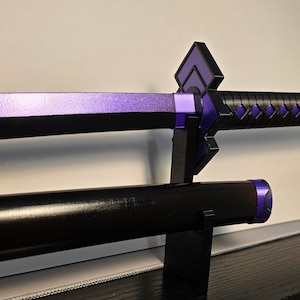 Violet Night Katana, STL file, 3D print, Cosplay prop, Digital Download
