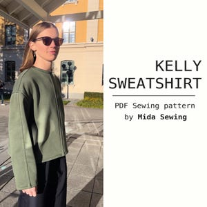 Fancy Sweatshirt Sewing Pattern: Sport Hoodie/Jumper (PDF Download A4/A0/USLetter XXS-XXXL)