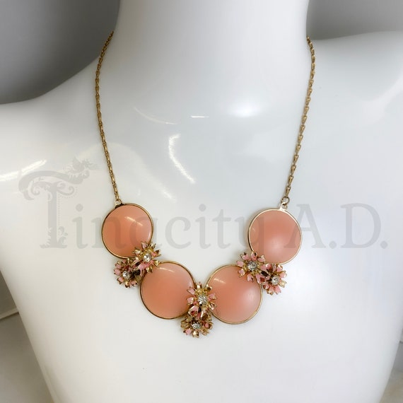 60s Pink Four Strand Choker Multi Strand Necklace By Japan main image 0