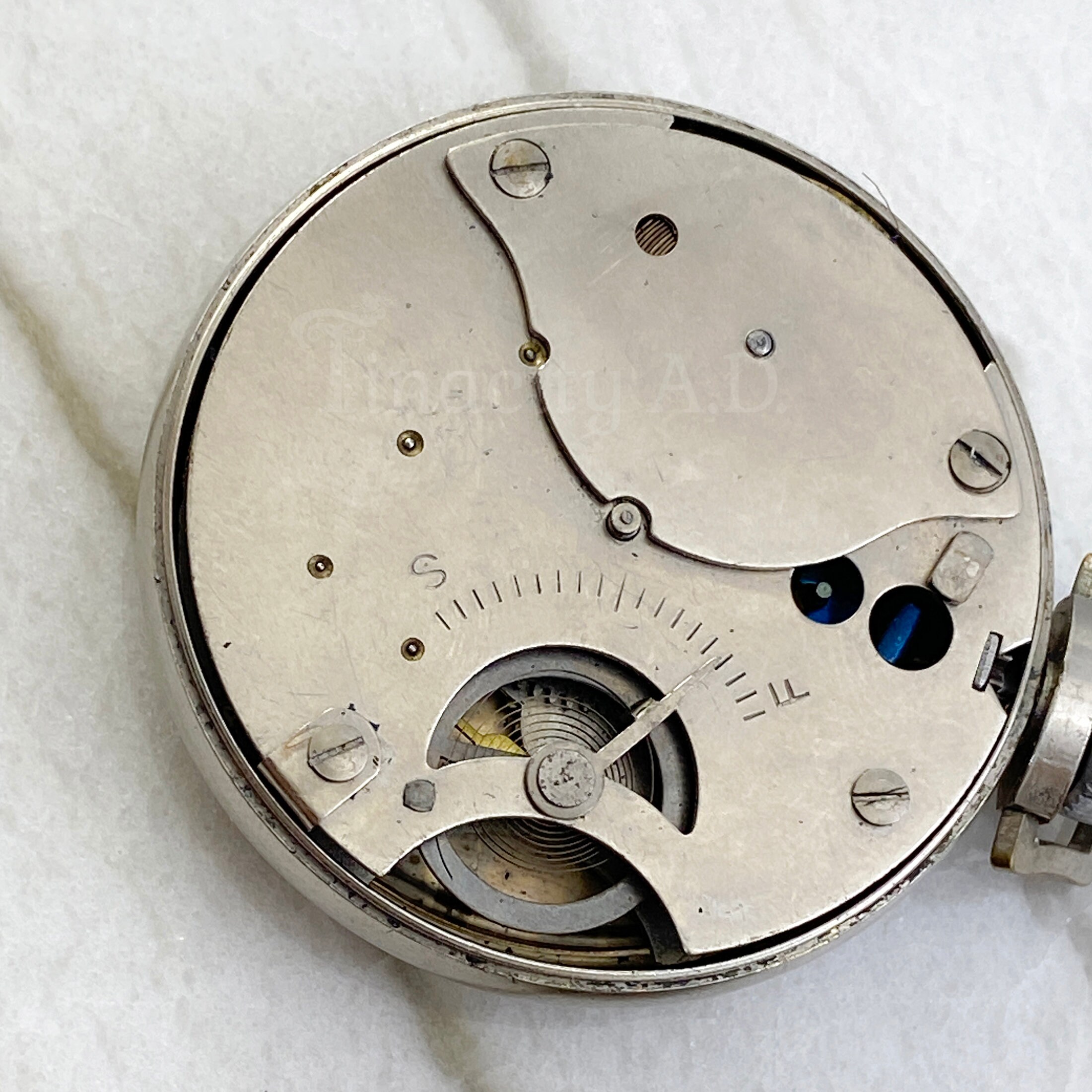 Lot Of Antique 2 Pocket Watches Movement & Cases Parts Rob Roy St. Regis Gilded Age (1870-1890) American Pocket Watches For Sale  main image 3