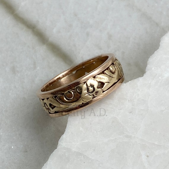 A Romantic Vintage 14k Rose and Yellow Gold Weddi… - image 7