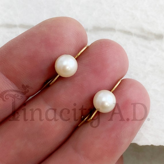 An Antique Pair of Classic Design Cultured Pearl … - image 3