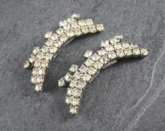 Vintage Musi 1940's Rhinestone Dress or Shoe Clips