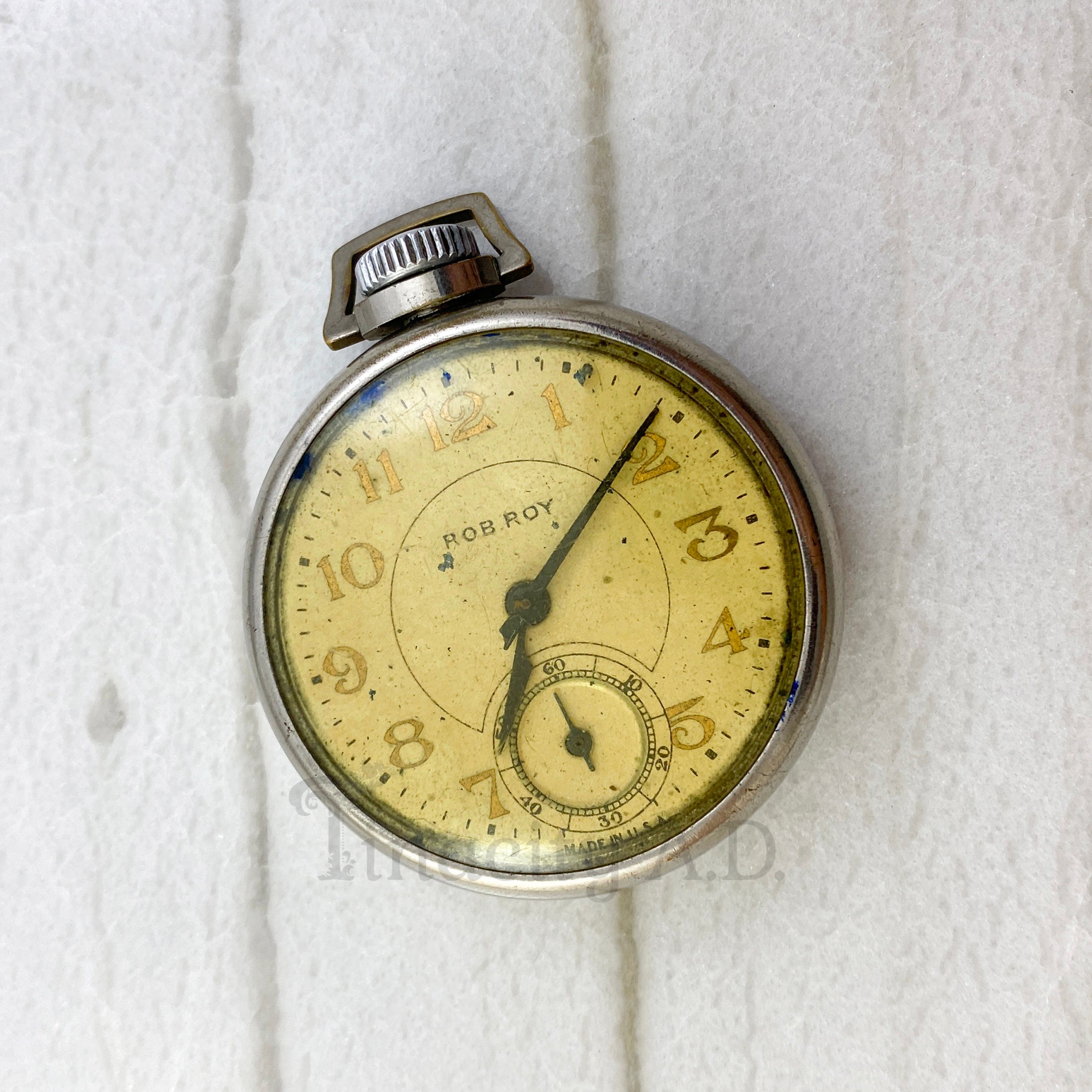 Lot Of Antique 2 Pocket Watches Movement & Cases Parts Rob Roy St. Regis Gilded Age (1870-1890) American Pocket Watches For Sale  main image 4