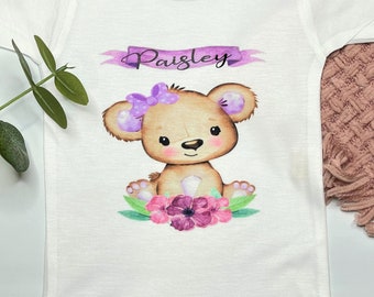 Personalized Baby Bodysuit, Koala Baby Bodysuit, Baby Girl Bodysuit, Bodysuit For Babies, Custom Baby Gift, Baby Shower Gift Girl