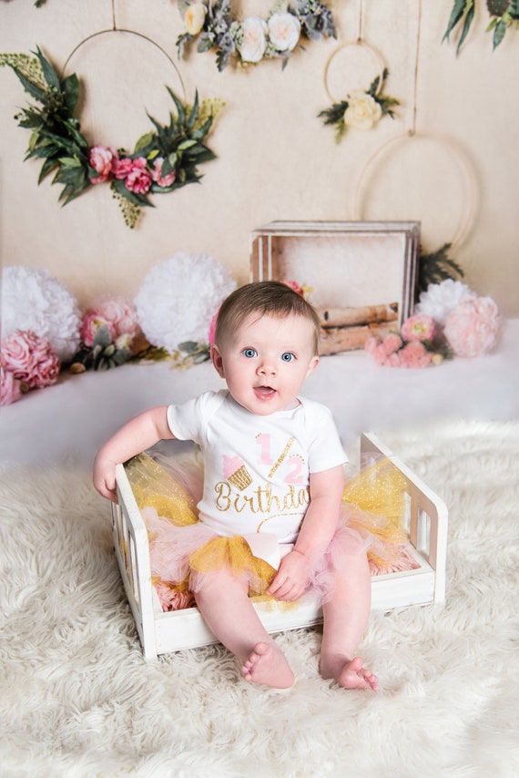 Baby Girl Half Birthday Outfit Baby Girl Half Birthday Photoshoot