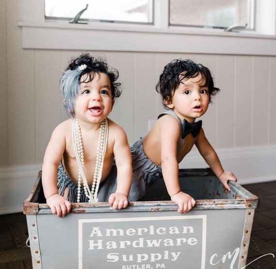 Gray Feather Headband, Baby Headbands And Bows, Gatsby Headband for girls, Newborn Headbands, Silver Gray Feather Headband