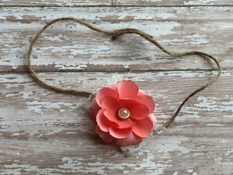 Baby Halo Headbands Baby Tie Back Headbands Boho Headbands Newborn Headbands Flower Hair Accessories Newborn Photo Prop