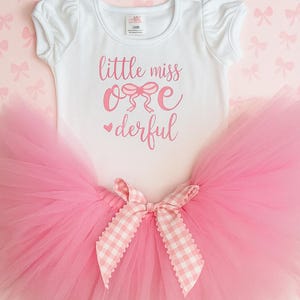 Coquette Bow Birthday Outfit Girl –1st Pink Bow Birthday Girl Outfit – Pink Bow Birthday Tutu Set-Baby Girl Birthday