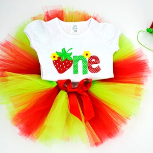 Sweet One Strawberry Birthday Outfit Girl, Sweet First Birthday, Strawberry First Birthday Shirt, Tutu Birthday Outfit, 1st Birthday Outfit image 8