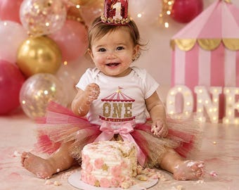 Circus Birthday Outfit, 1st Birthday Girl Outfit, Carnival Birthday Girl Outfit Baby Girl, Circus First Birthday Girl Shirt