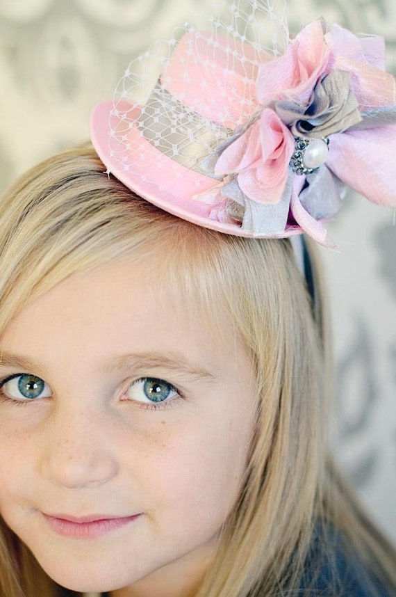 Smash Cake Headbands Baby Girls Headbands Pink Mini Top Hat Etsy