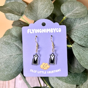 Video Game RPG Fantasy Quest Point Acrylic Dangle Earrings - Gamer girl jewelry