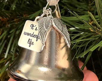 It's A Wonderful Life Christmas Bell Ornament Gift