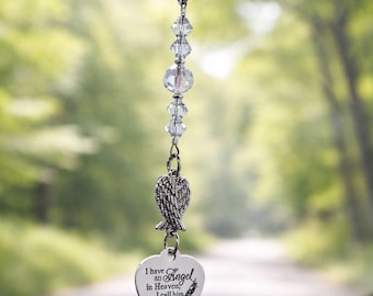 RESERVED Car charm with double sided custom message charm