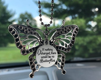Butterfly Car Charm | Etsy