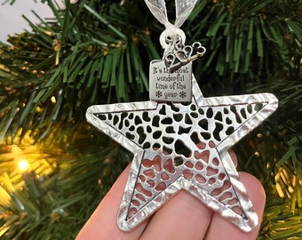 Custom Year Annual Christmas Ornament, "It's The Most Wonderful Time Of The Year", Christmas 2023 Ornament Gift