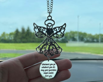 Guardian Angel For Car, Wherever You Go Whatever You Do May Your Guardian Angel Watch Over You, Graduation Gift, Going Away Gift