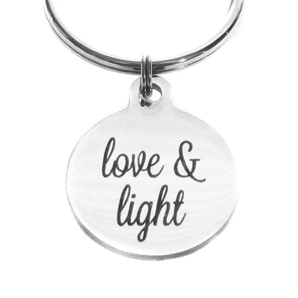 ACIM A Course in Miracles Inspired Love and Light Key Chain Bag Charm